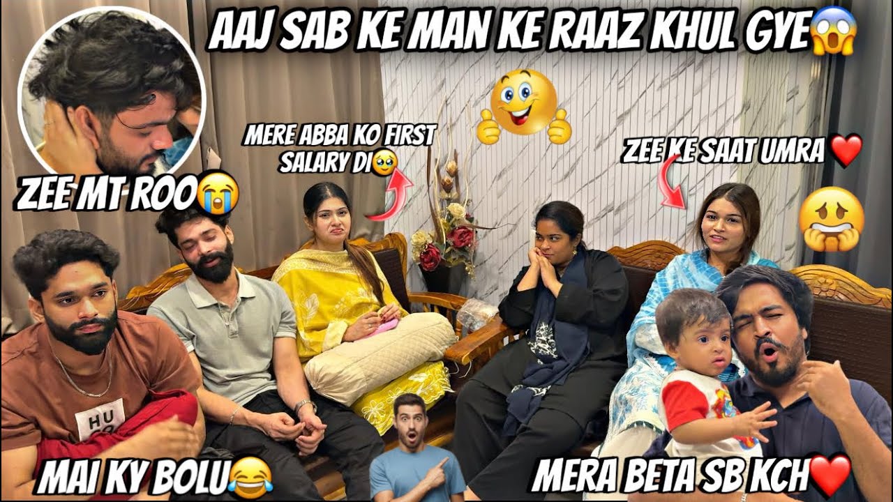 Aaj sab ke raaz khule || Zeeshan emotional ho gaya😭|| haifa & Qashif vlog 