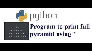 Python Program to print full pyramid using *