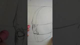 Drawing a face from a 3/4 view