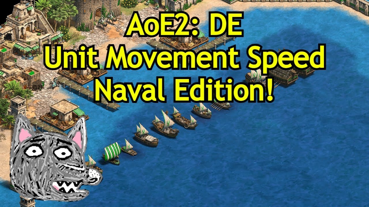 AoE2:DE | Unit Movement Speed Comparison - Naval Edition!