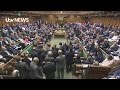 Dennis skinner flicks vsign at exshadow cabinet