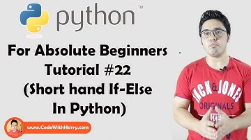 Short Hand If Else Notation In Python | Python Tutorials For Absolute Beginners In Hindi #22