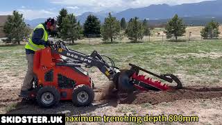 mini skid steer trencher
