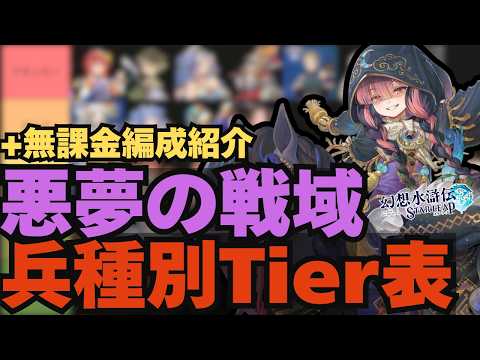 【幻想水滸伝】悪夢の戦域無課金攻略！兵種ごとの役割と育成・編成のポイント