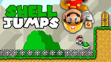 Super Mario Maker - SHELL JUMP Tutorial - Level Showcases [KAIZO]