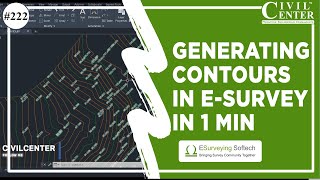 E-Survey: Generating contours in 1 min //(How to draw contour lines in AutoCAD ?) screenshot 5