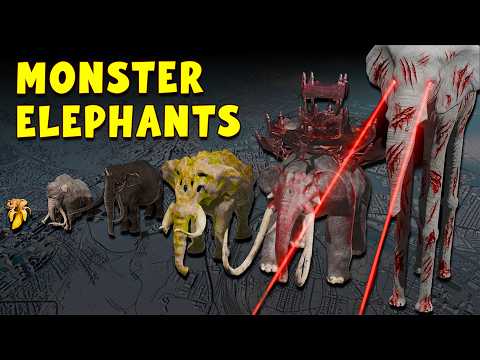 Monster Elephant Size Comparison 3D | ZUNESHA VS BEHEMOTH