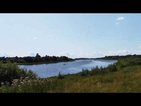 SCHÖNES RUSSLAND. FLUSS WOLCHOW IN DER NÄHE NOWGORODS (DER STADT, WO ICH GEBOREN WURDE). 25.07.26