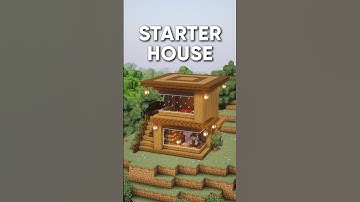 Minecraft Tutorial | Easy Starter House 🏠 #shorts #minecraft