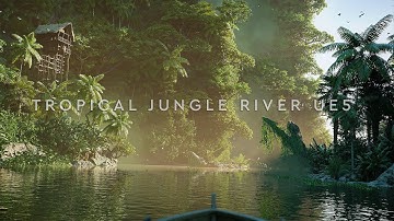 Tropical Jungle River Boat Cinematic POV - UE5 [4K]
