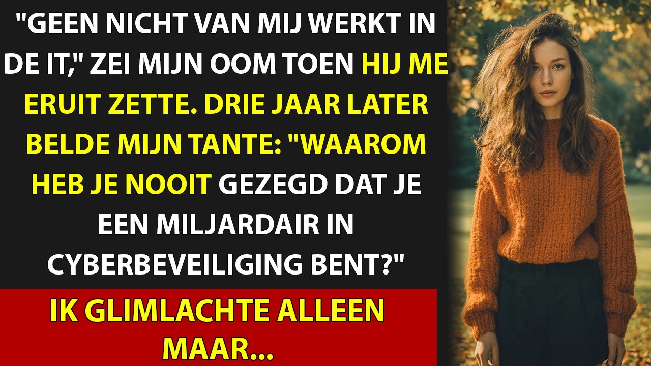 Op de dag dat mijn oom me de deur wees, brak de hemel boven Amsterdam open. Bliksem, rukwinden, striemende regen. Hij smeet mijn rugzak de oprit op alsof ik oud afval was. ‘Geen nicht van mij...