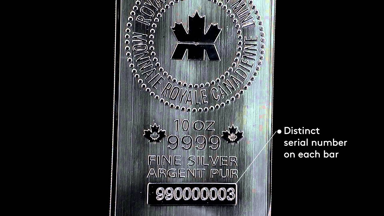 Stack Away - 10 oz Royal Canadian Mint Silver Bar