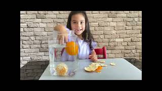 Unpeeled orange floats | easy experiment for kids at home