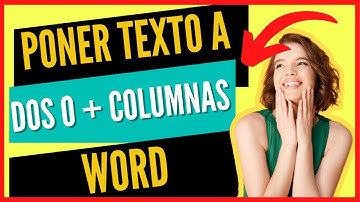 Descubre como PONER TEXTO A DOS O MÁS COLUMNAS en WORD con título a una columna- (FUNCIONA)