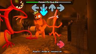 Rainbow Friends but EVERYTHING is ORANGE (Roblox FNF REMIX Mod)