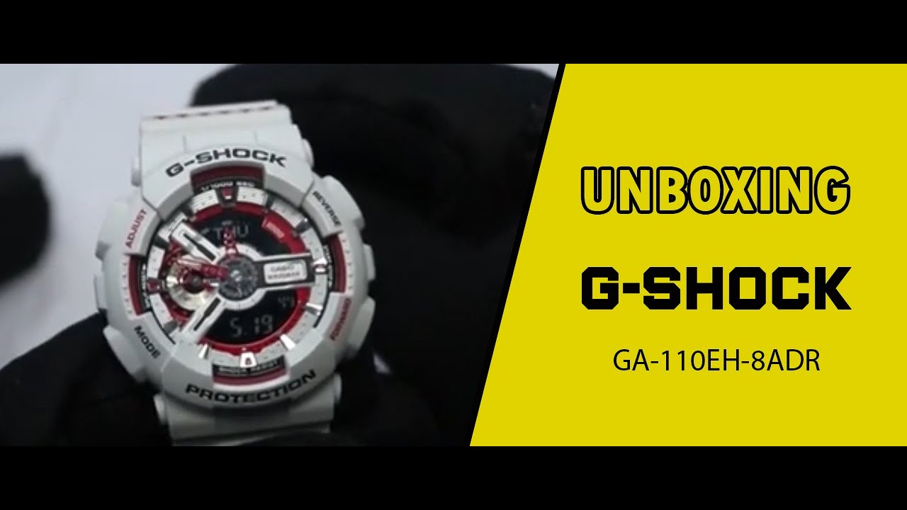 JAM TANGAN CASIO G-SHOCK GA 110EH 8ADR / GA-110EH-8ADR UNBOXING - GROSIRJAMTANGAN.COM