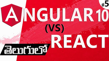 ANGULAR IN TELUGU | ANGULAR 10 IN TELUGU | ANGULAR VS REACT JS  IN TELUGU