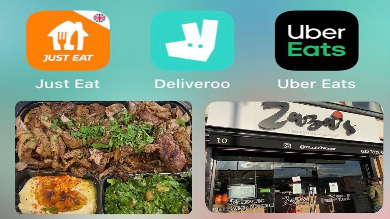Food Delivery in UK مطعم زازا اللبناني..ما هي أشهر شركات توصيل وجبات
