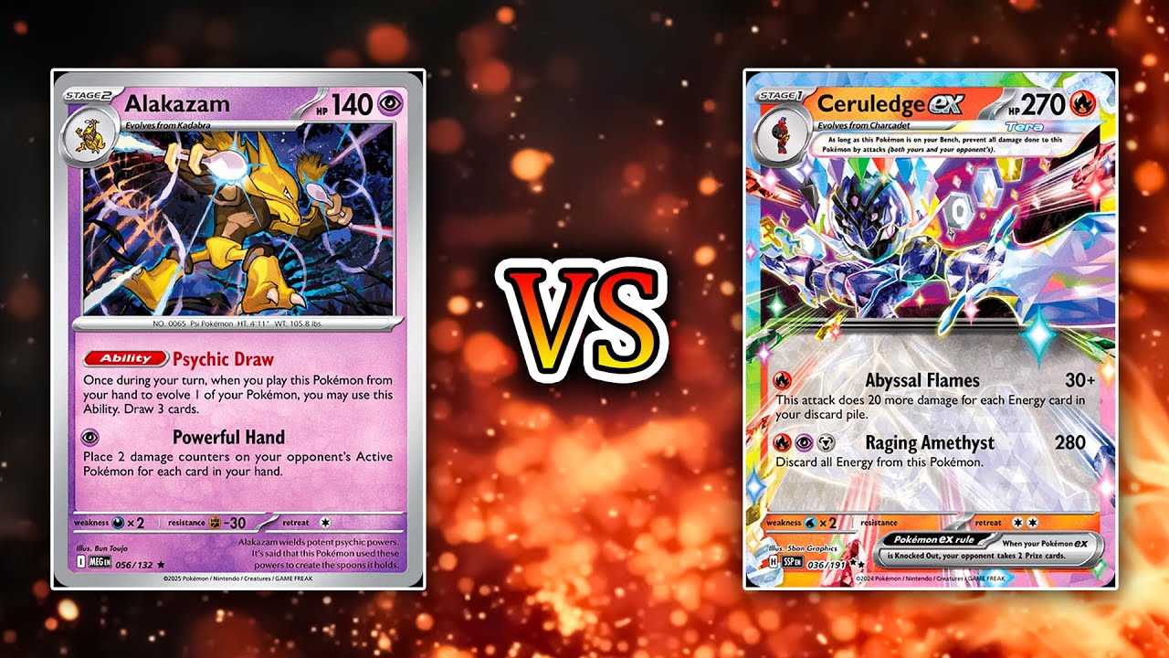 Pokemon TCG Tournament Alakazam vs Ceruledge EX [Madcap Gaming PH] [ME01]
