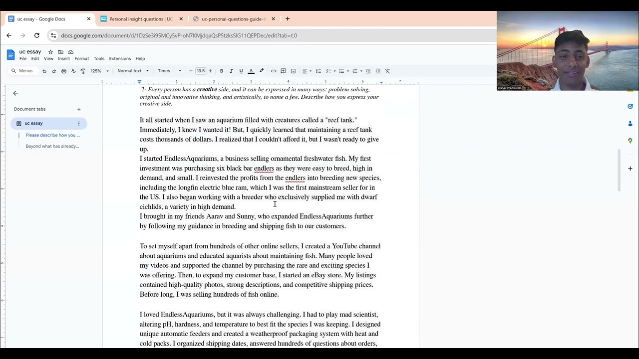 Reading the College Essays that got me into UCLA and UC Berkeley