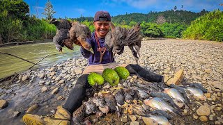 5 days hunting 20 birds cooked as RENDANG during the long dry season & sleeping in a treehouse! #...