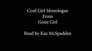 Kae McSpadden reads Cool Girl Monologue from Gone Girl