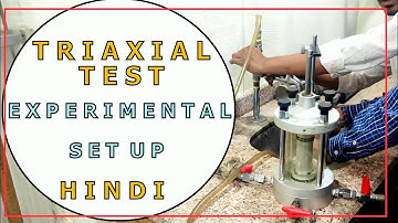 Part 2: Triaxial Test- EXPERIMENTAL SET UP (HINDI) । GEOTECHNICAL ENGG हिंदी ।