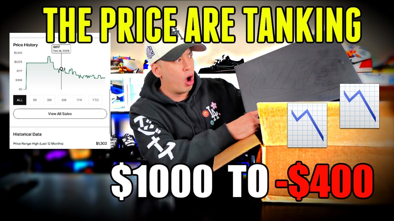 Цены падают 📉📉 От 1000 до 400 долларов. Насколько низко могут опуститься цены на эти кроссовки?