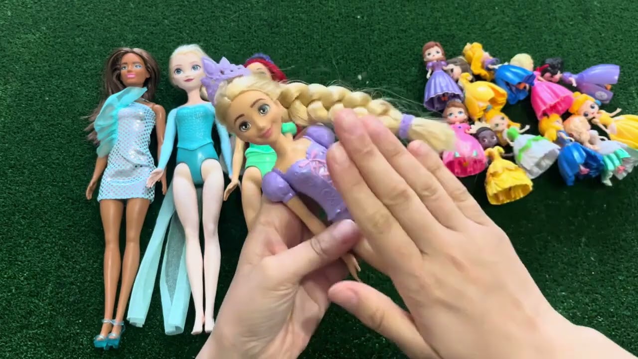 Which Disney Princess Are You ~Doll Review Collection DIY Miniature Ideas for Barbie DIY ASMR Video