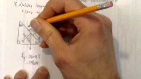 FIND THE FORCES PARALLEL AND PERPENDICULAR TO GRAVITY