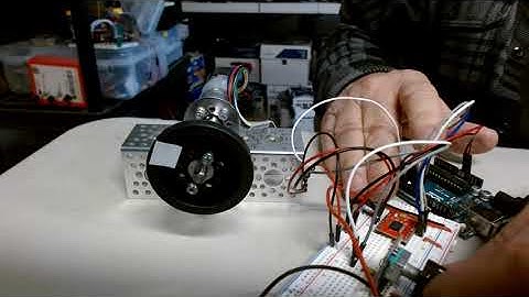 DC Motor Position Controlled with Rotary Encoder