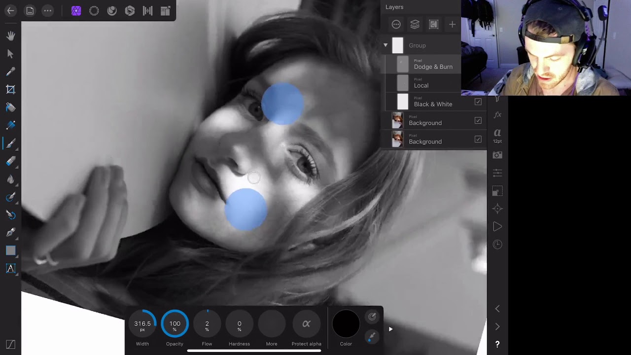 How to Professionally Retouch on iPad Pro w/ Affinity Photo YouTube