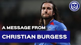"I hope I've made you proud" | A message from Christian Burgess