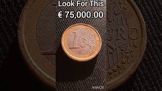 ULTRA RARE? $ 75,000.00 Don't Spend This Error Coin 1 Euro Worth Money