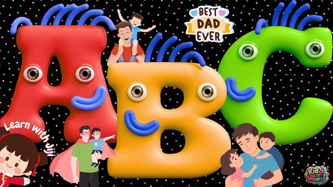 ABC Songs for Kids | Happy Father's Day | Pre Nursery Learning Videos | ABC Learning for Toddlers
