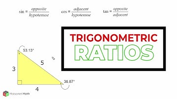 Trig Ratios - Finding Sine, Cosine, and Tangent of a 3-4-5 Right Triangle