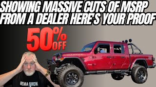 Proof Jeep Gladiators Final Price Over 50 Percent Off Out The Door!