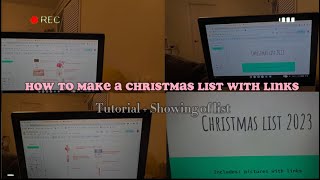 MY CHRISTMAS LIST AND HOW TO MAKE ONE W/LINKS
