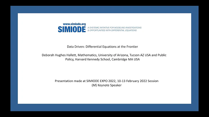 Day 1 Keynote - Data Driven: Differential Equation...