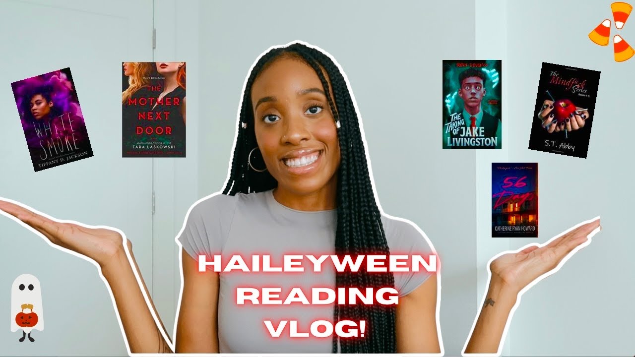Reading a Booktok darling, YA horror, & drama-filled domestic thrillers | HAILEYWEEN READING VLOG!📚
