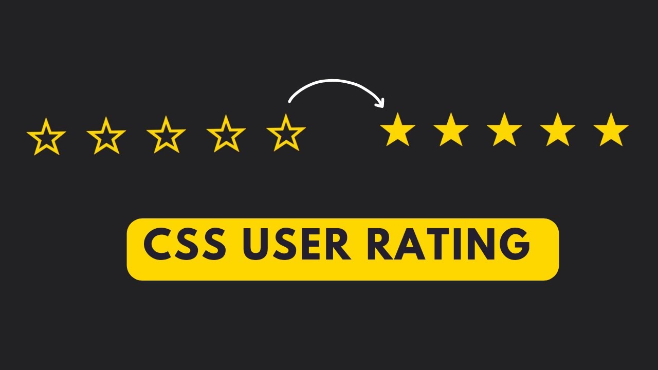 How To Create User Rating Using CSS - YouTube