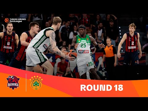 Baskonia-Panathinaikos| Round 18 Highlights | 2023-24 Turkish Airlines EuroLeague