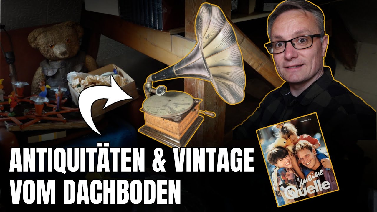Schatzsuche 🧭 auf dem Dachboden! - wir finden ANTIQUITÄTEN & VINTAGE Zeug Quelle Versandhauskataloge