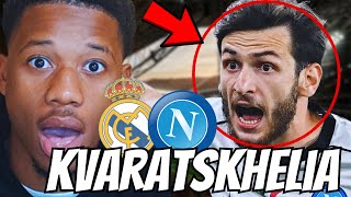 REACTING TO KHVICHA KVARATSKHELIA VS REAL MADRID 2023