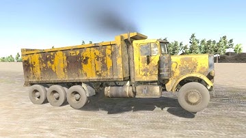 Unity - Dump Truck Off Road Test With ( Truss Physics )