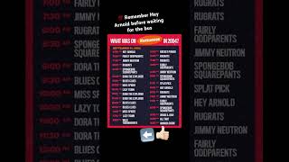 2004 Nickelodeon Program Schedule