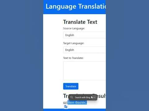 Translate Any Language with Flask in Seconds! - YouTube