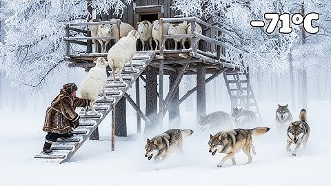 90-Year-Old Woman Fights Off Wolves to Save 1000 Snow Sheep | Yakutia Survival