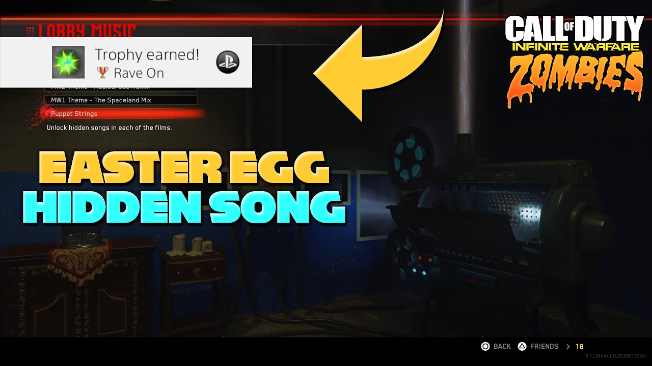 Rave In The Redwoods Hidden Song Easter Egg Trophy Tutorial (Infinite Warfare Zombies)