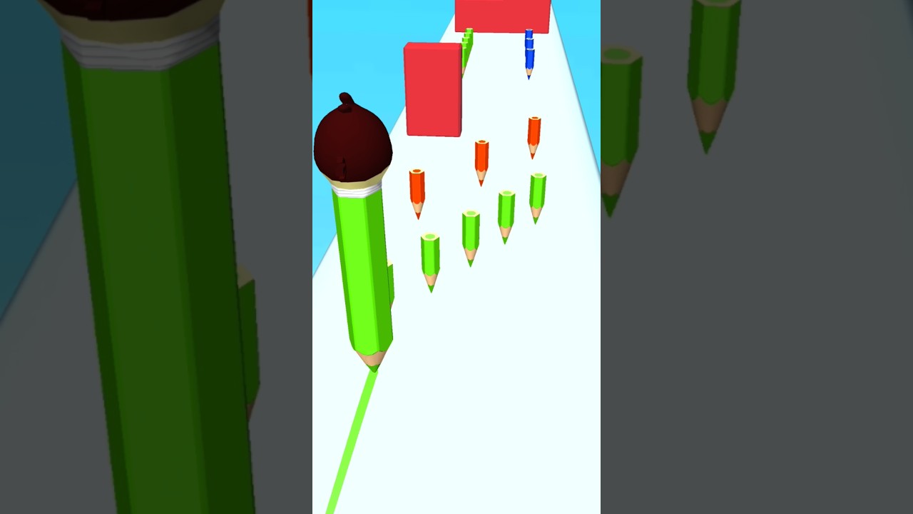 Colour pencil Run gameplay level 108 